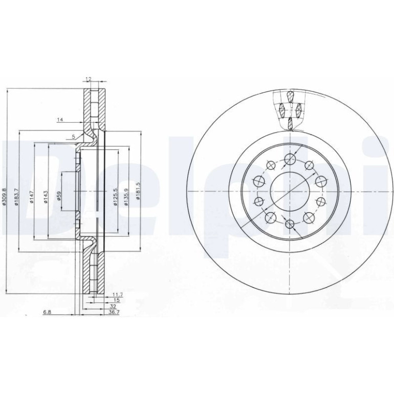 Bremsscheibe BG3898 Bremsscheibe BG3898