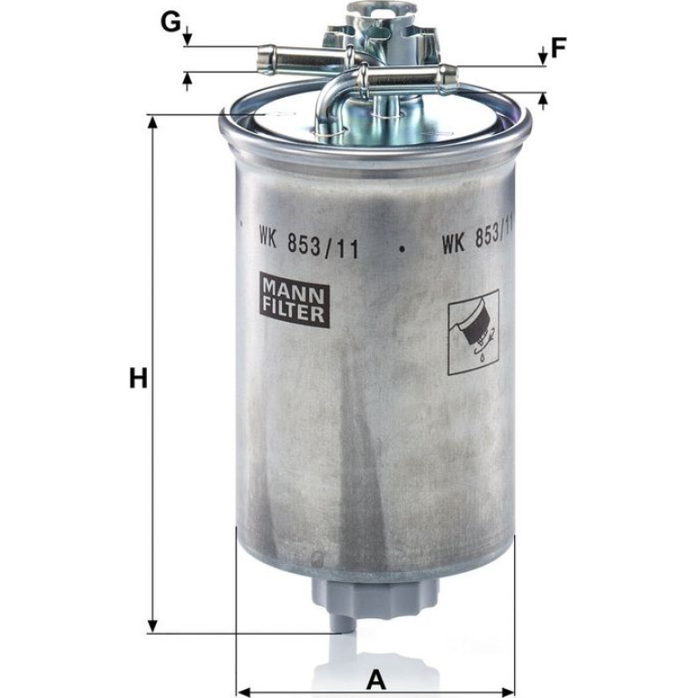 Kraftstofffilter WK 853/11 Kraftstofffilter WK 853/11