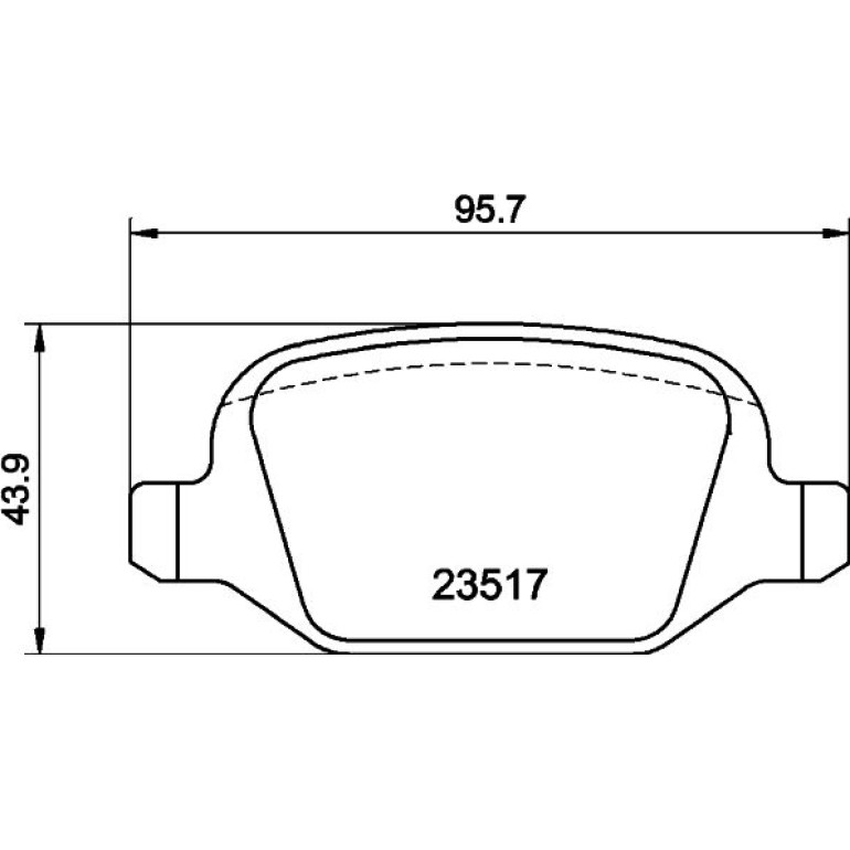 Bremsbelagsatz, Scheibenbremse 8DB 355 009-361 Bremsbelagsatz, Scheibenbremse 8DB 355 009-361