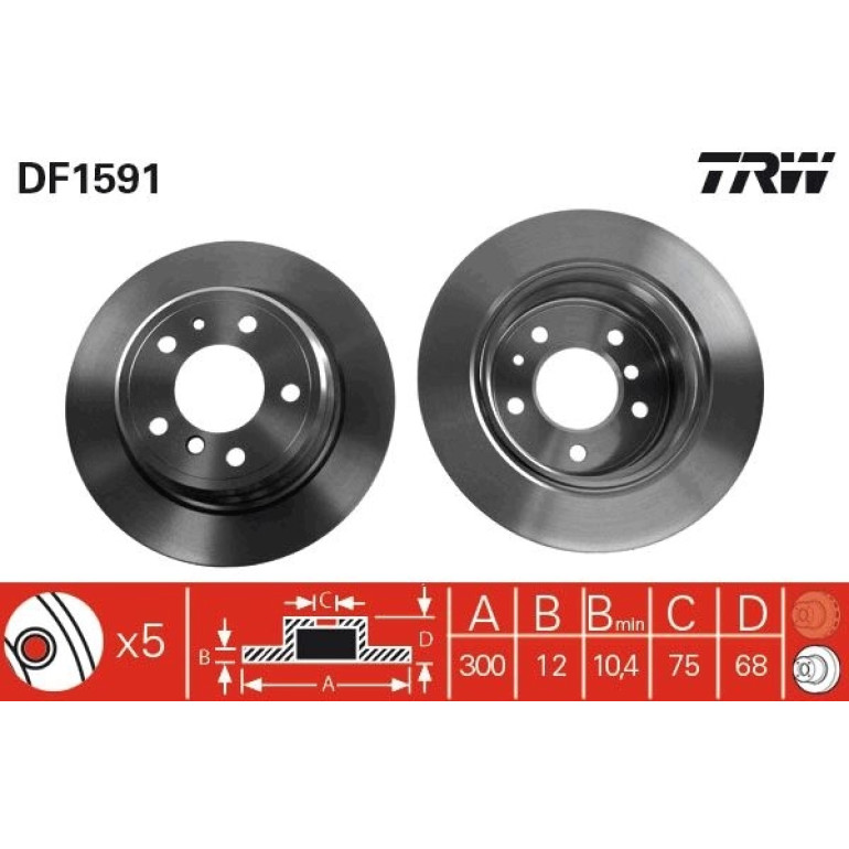 Bremsscheibe DF1591 Bremsscheibe DF1591
