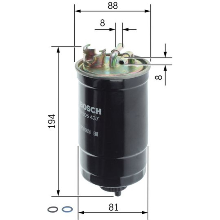 Kraftstofffilter 0 450 906 437 Kraftstofffilter 0 450 906 437