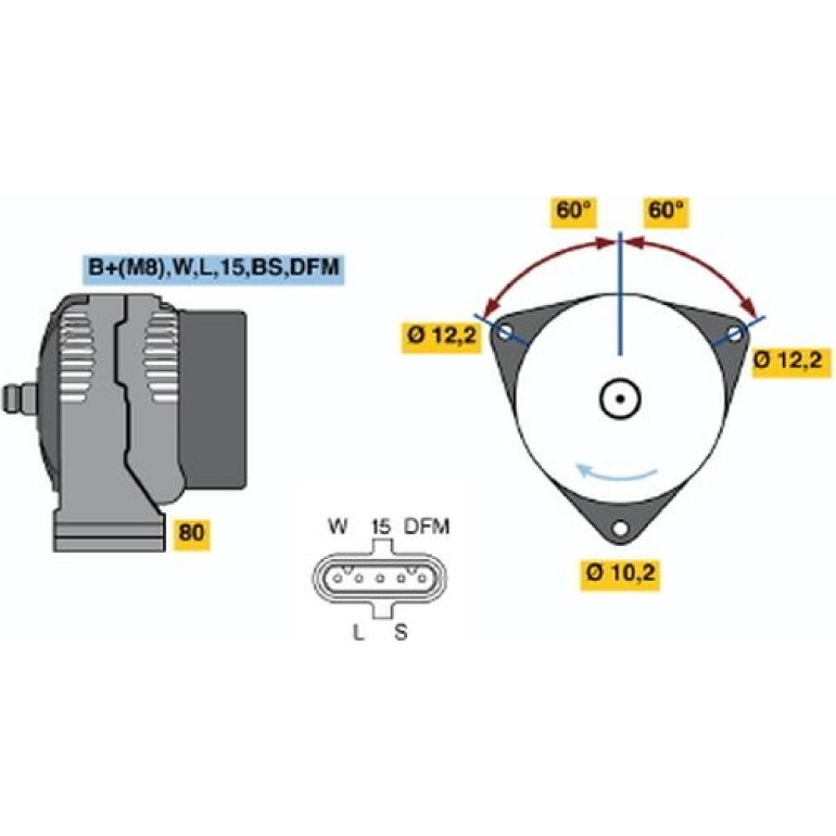 Generator 0 124 655 016 Generator 0 124 655 016