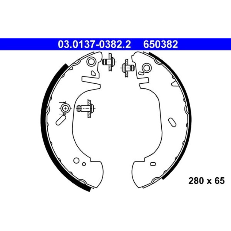 Bremsbackensatz 03.0137-0382.2 Bremsbackensatz 03.0137-0382.2