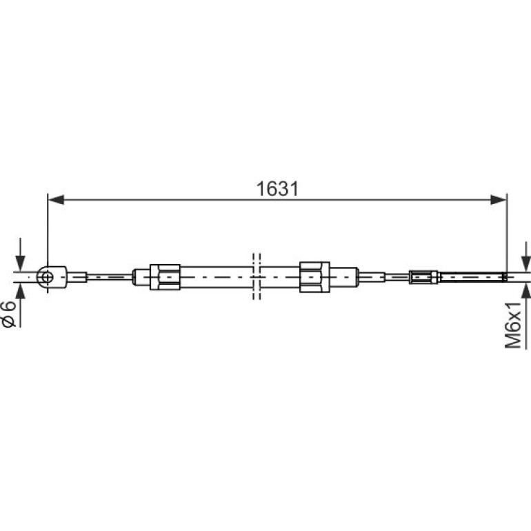 Seilzug, Feststellbremse 1 987 477 067 Seilzug, Feststellbremse 1 987 477 067