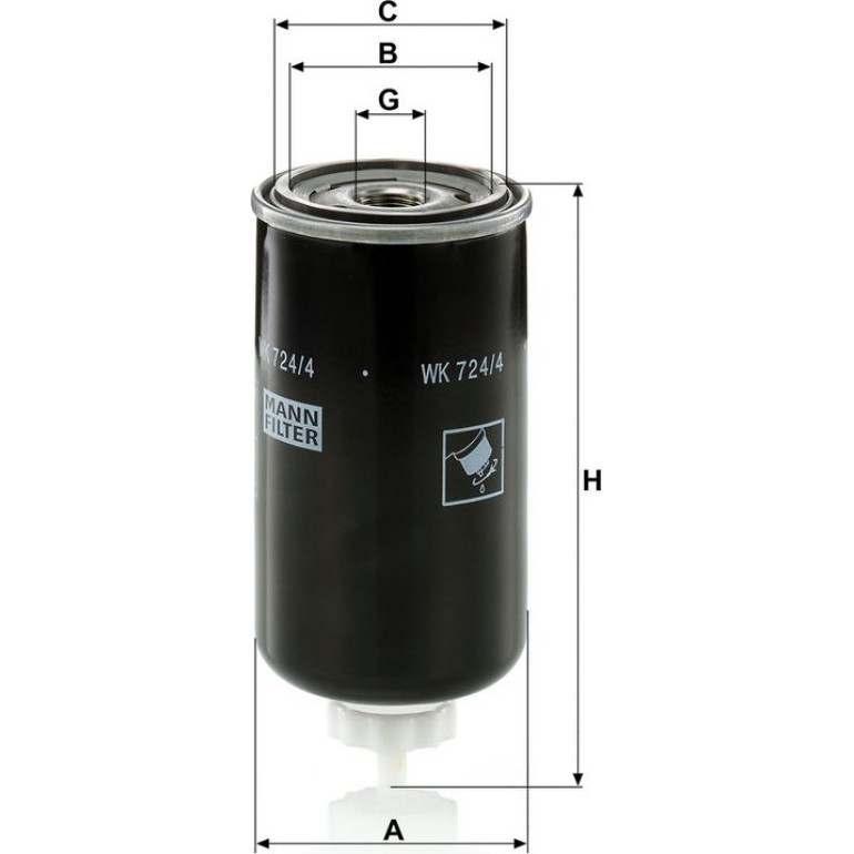Kraftstofffilter WK 724/4