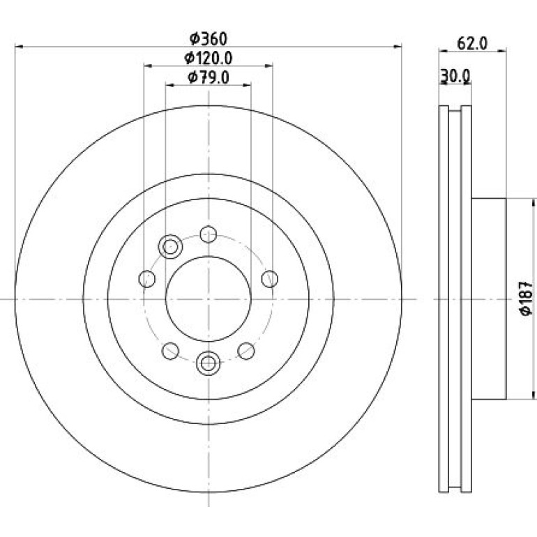 Bremsscheibe 8DD 355 125-251 Bremsscheibe 8DD 355 125-251