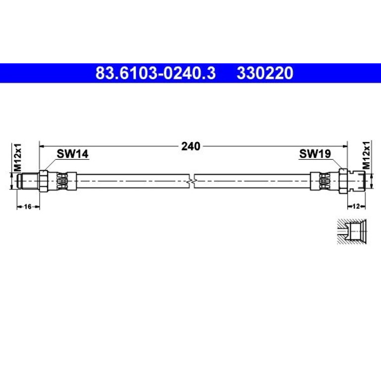 Bremsschlauch 83.6103-0240.3 Bremsschlauch 83.6103-0240.3