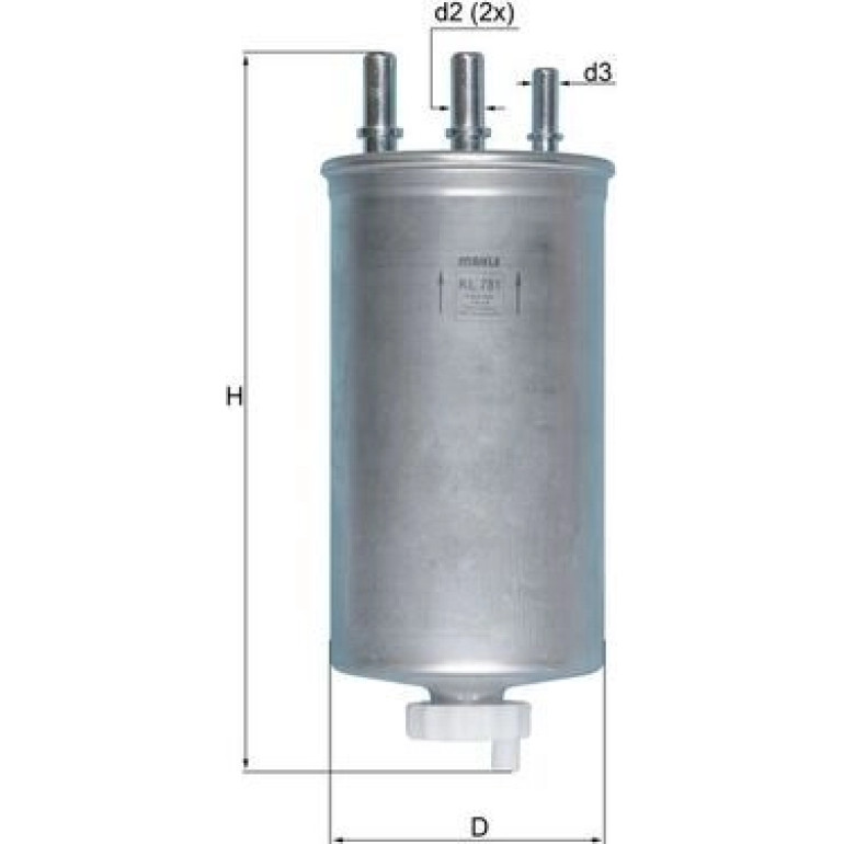 Kraftstofffilter KL 781 Kraftstofffilter KL 781
