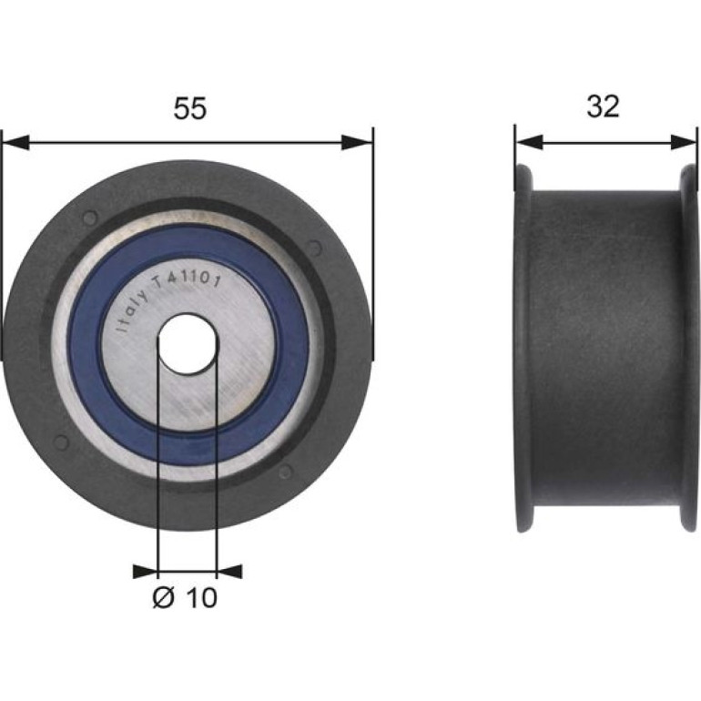 Umlenk-/Führungsrolle, Zahnriemen T41101 Umlenk-/Führungsrolle, Zahnriemen T41101