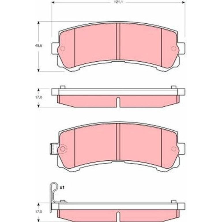Bremsbelagsatz, Scheibenbremse GDB3362 Bremsbelagsatz, Scheibenbremse GDB3362