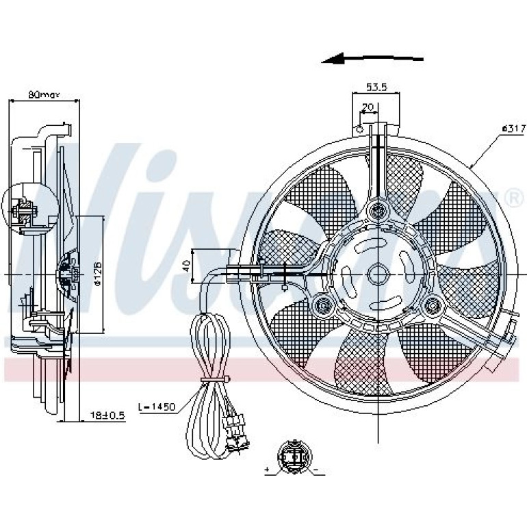 Lüfter, Motorkühlung 85519 Lüfter, Motorkühlung 85519