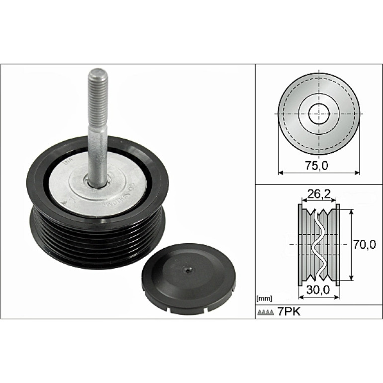 Umlenk-/Führungsrolle, Keilrippenriemen 532 0792 10