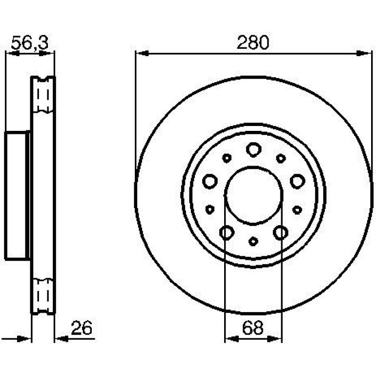 Bremsscheibe 0 986 478 298 Bremsscheibe 0 986 478 298