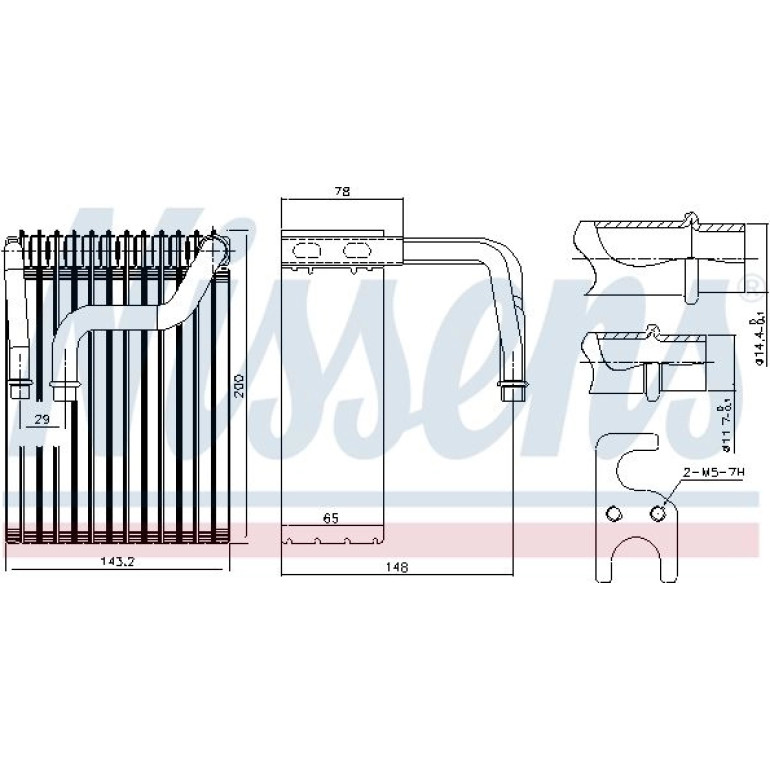 Verdampfer, Klimaanlage 92237