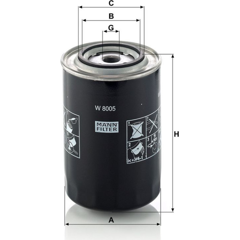 Ölfilter W 8005 Ölfilter W 8005