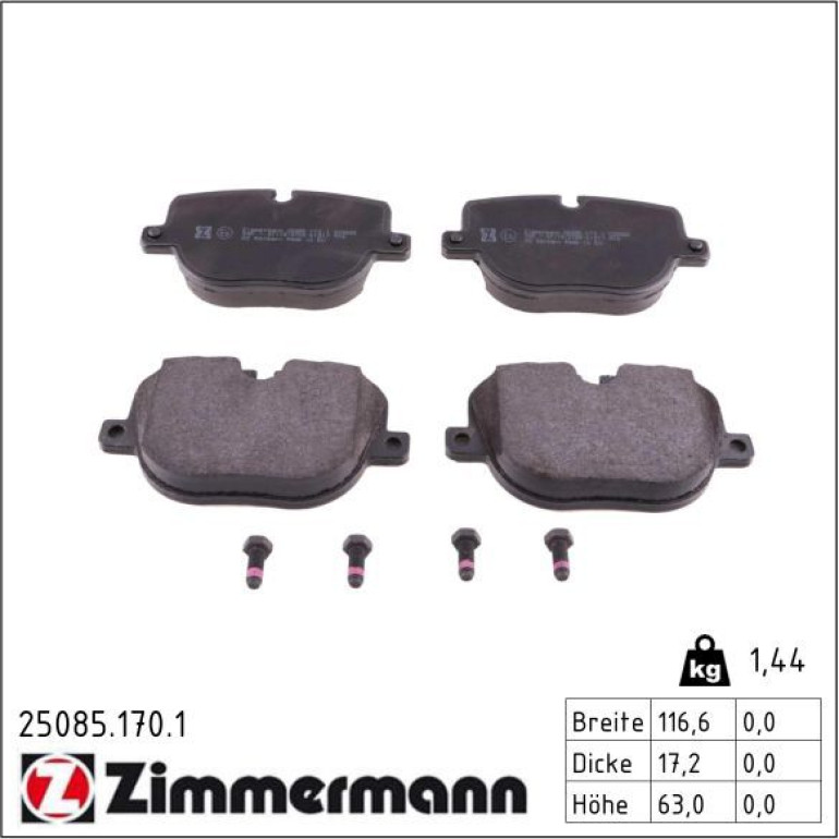 Bremsbelagsatz, Scheibenbremse 25085.170.1 Bremsbelagsatz, Scheibenbremse 25085.170.1