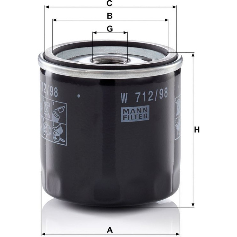 Ölfilter W 712/98