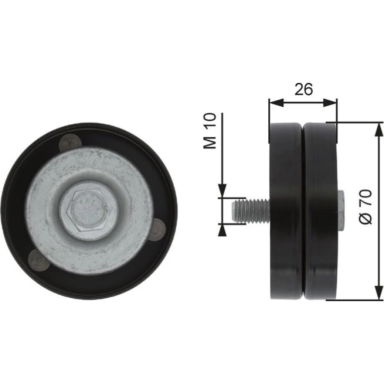 Umlenk-/Führungsrolle, Keilrippenriemen T36363 Umlenk-/Führungsrolle, Keilrippenriemen T36363