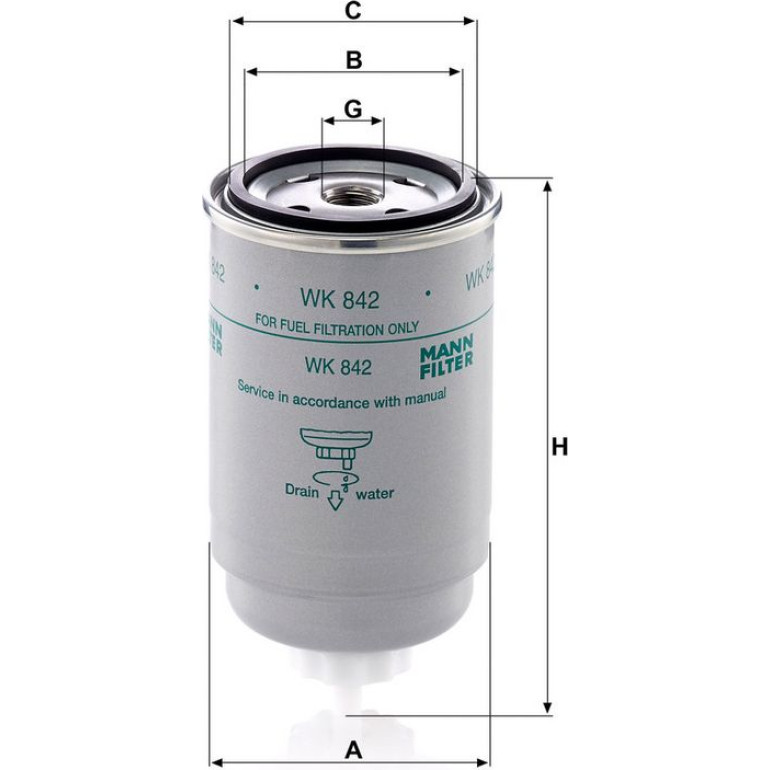 Kraftstofffilter WK 842 Kraftstofffilter WK 842