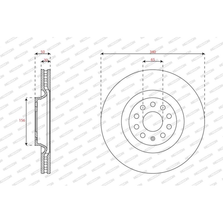 Bremsscheibe DDF3062C-1