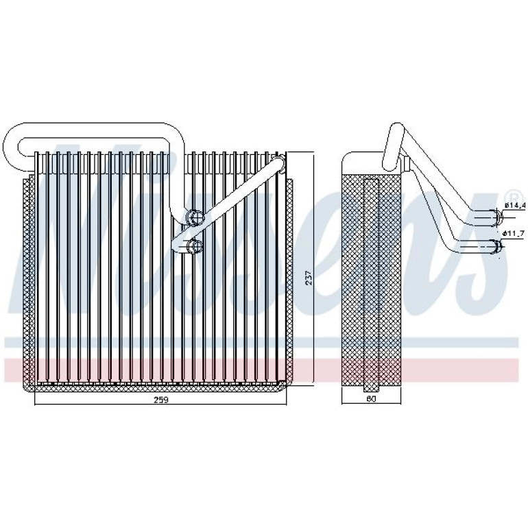Verdampfer, Klimaanlage 92190 Verdampfer, Klimaanlage 92190