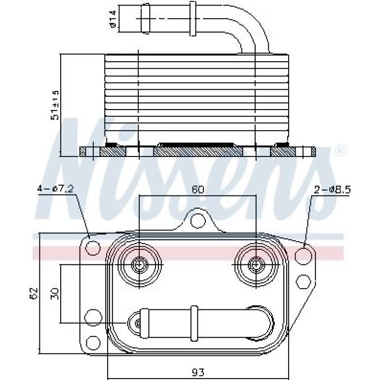 Ölkühler, Motoröl 90899 Ölkühler, Motoröl 90899