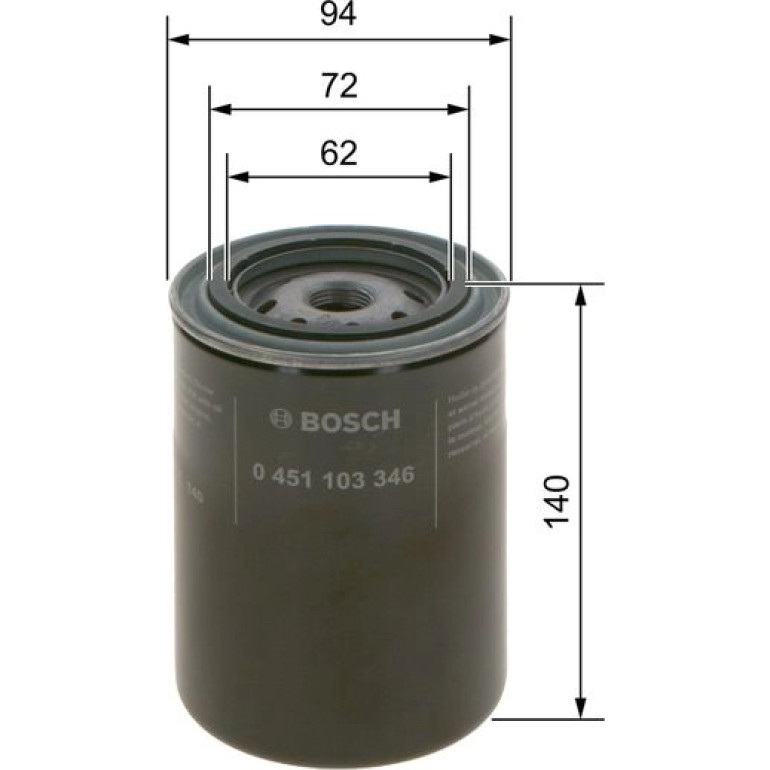 BOSCH 0 451 103 346 Ölfilter BOSCH 0 451 103 346 Ölfilter
