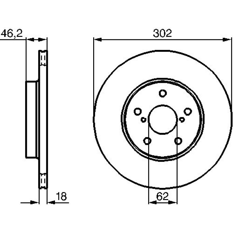Bremsscheibe 0 986 478 490 Bremsscheibe 0 986 478 490