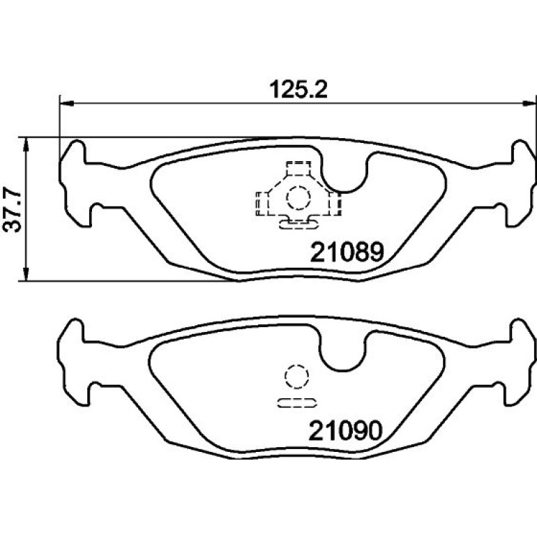 Bremsbelagsatz, Scheibenbremse 8DB 355 007-521 Bremsbelagsatz, Scheibenbremse 8DB 355 007-521