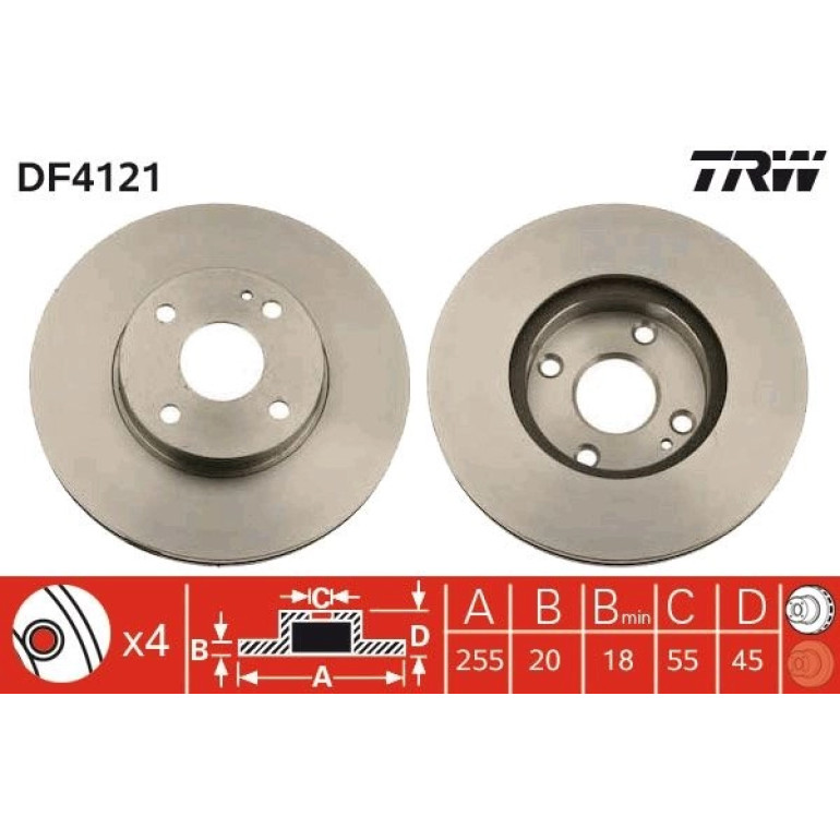 Bremsscheibe DF4121 Bremsscheibe DF4121