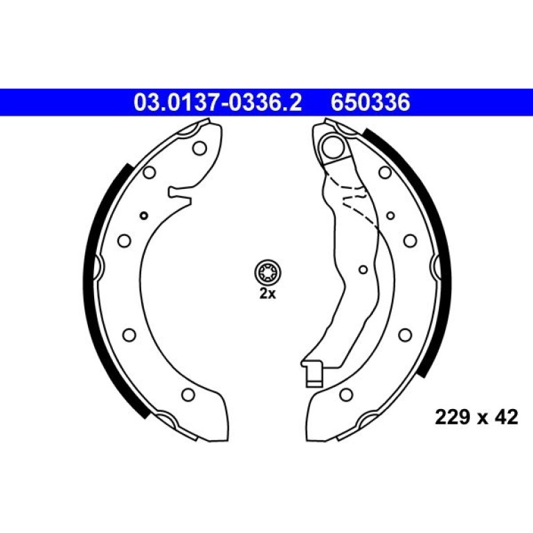 Bremsbackensatz 03.0137-0336.2