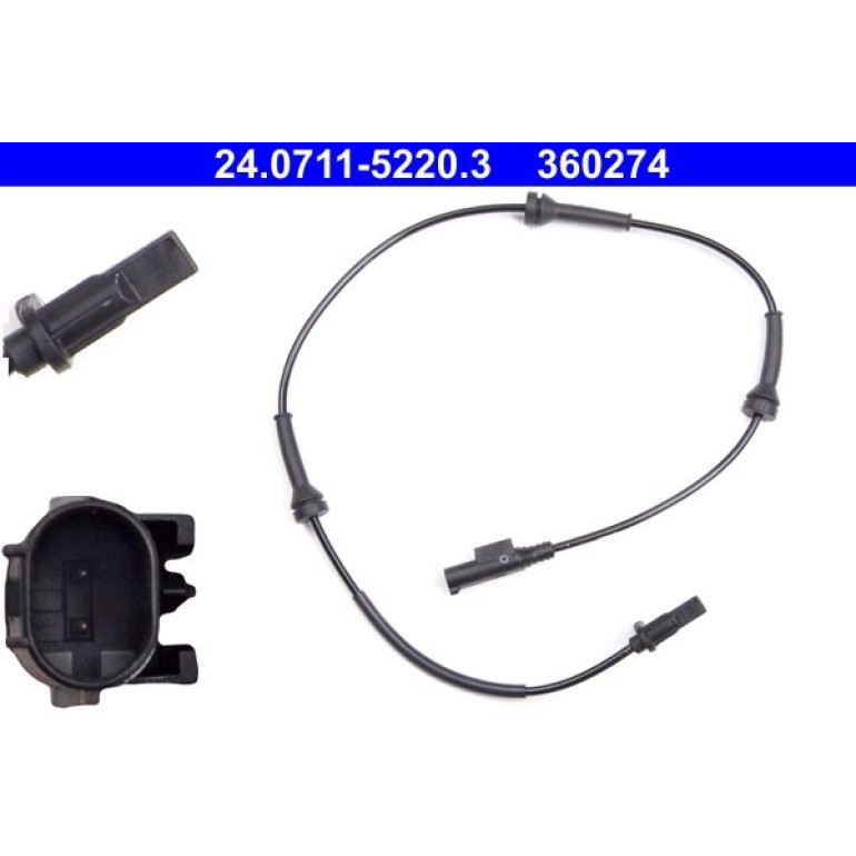 Sensor, Raddrehzahl 24.0711-5220.3 Sensor, Raddrehzahl 24.0711-5220.3