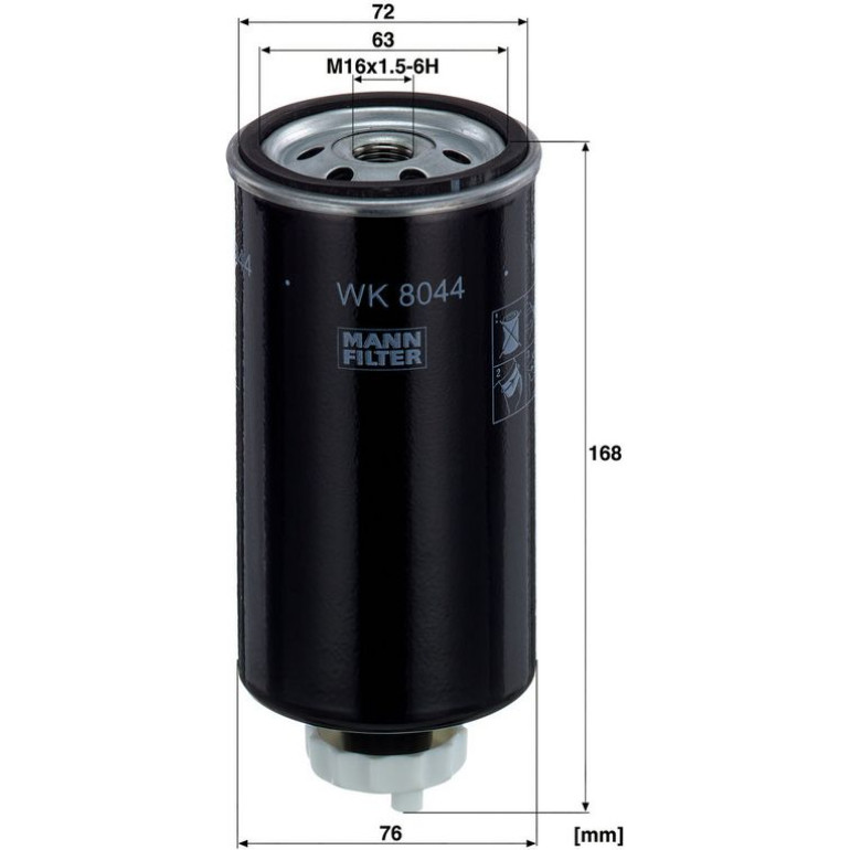 Kraftstofffilter WK 8044 X