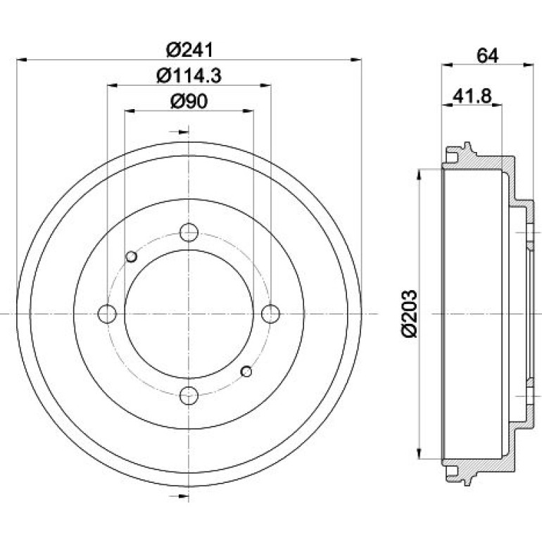 Bremstrommel 8DT 355 300-841