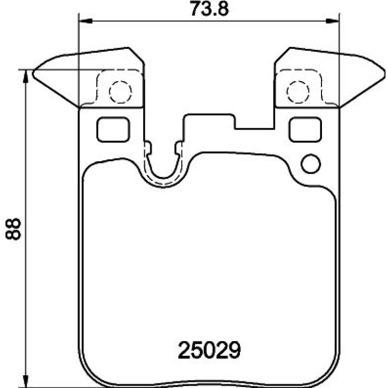 Bremsbelagsatz, Scheibenbremse 8DB 355 021-341 Bremsbelagsatz, Scheibenbremse 8DB 355 021-341