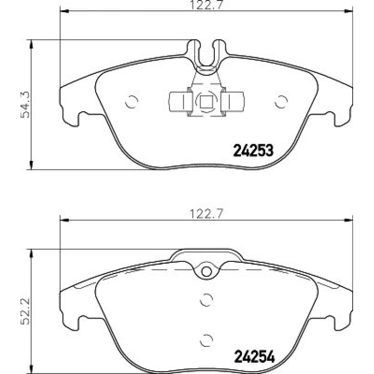 Bremsbelagsatz, Scheibenbremse 8DB 355 012-741