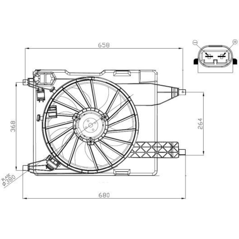 Lüfter, Motorkühlung 47966 Lüfter, Motorkühlung 47966