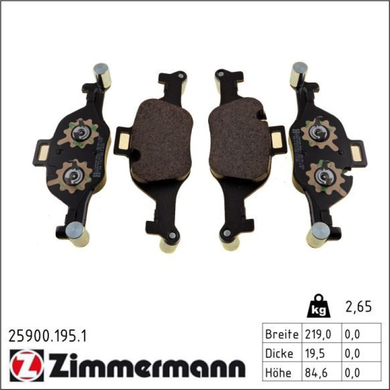 Bremsbelagsatz, Scheibenbremse 25900.195.1 Bremsbelagsatz, Scheibenbremse 25900.195.1
