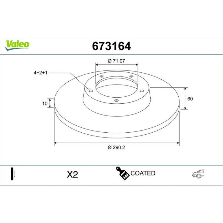 Bremsscheibe 673164 Bremsscheibe 673164