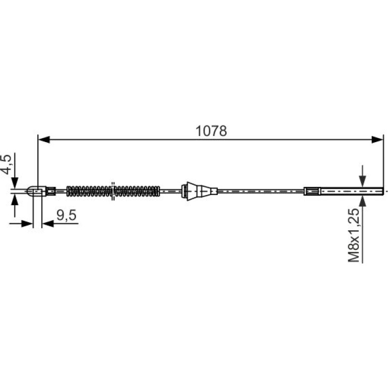 Seilzug, Feststellbremse 1 987 477 310 Seilzug, Feststellbremse 1 987 477 310
