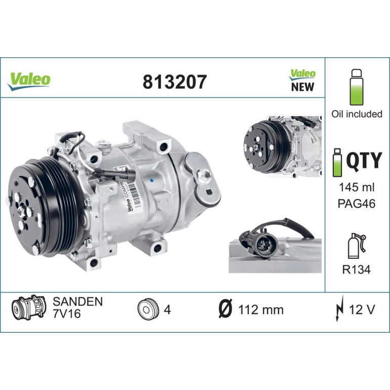 Kompressor, Klimaanlage 813207 Kompressor, Klimaanlage 813207
