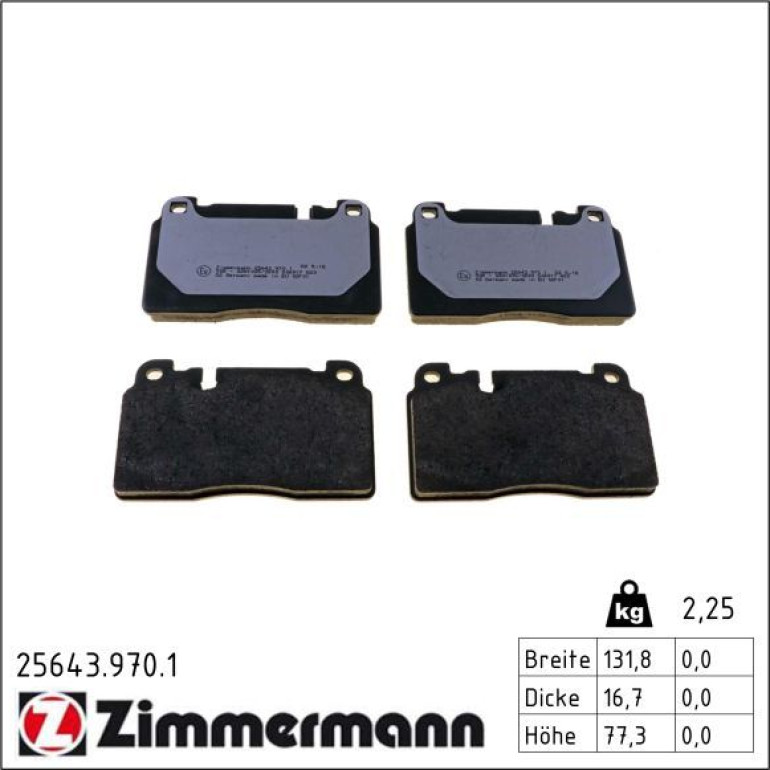 Bremsbelagsatz, Scheibenbremse 25643.970.1 Bremsbelagsatz, Scheibenbremse 25643.970.1