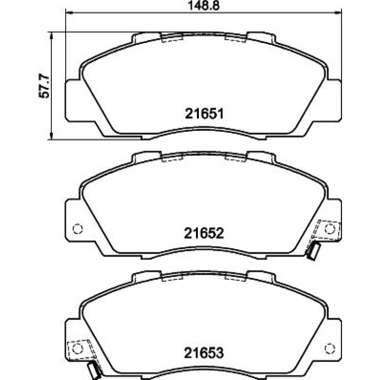 Bremsbelagsatz, Scheibenbremse 8DB 355 016-441 Bremsbelagsatz, Scheibenbremse 8DB 355 016-441
