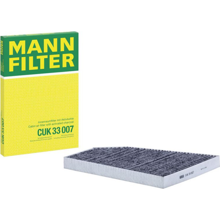 MANN-FILTER CUK 33 007 Innenraumfilter, Aktivkohlefilter MANN-FILTER CUK 33 007 Innenraumfilter, Aktivkohlefilter