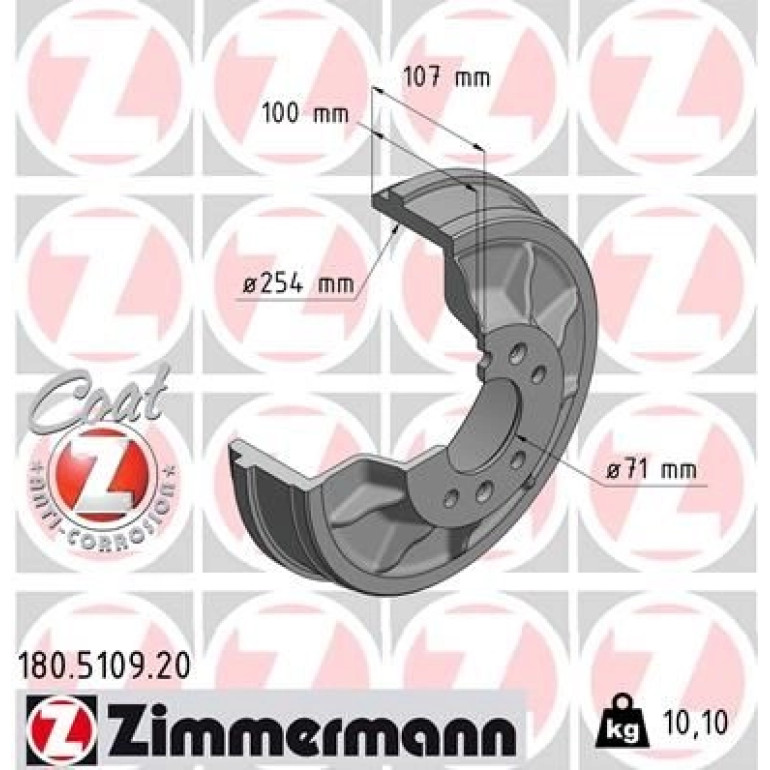 Bremstrommel 180.5109.20 Bremstrommel 180.5109.20
