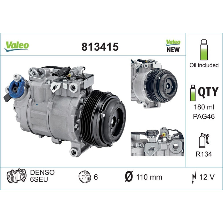 Kompressor, Klimaanlage 813415 Kompressor, Klimaanlage 813415