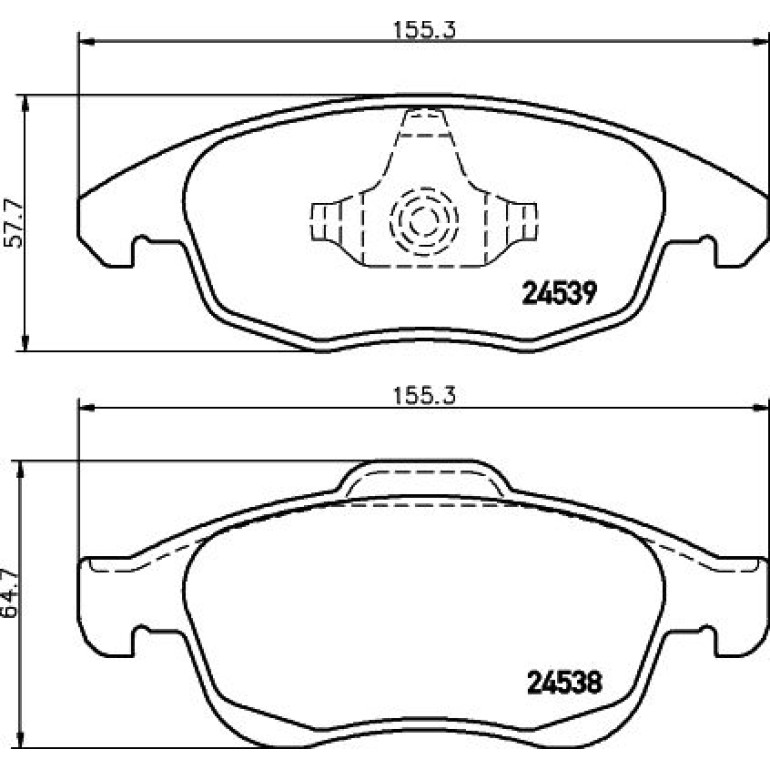 Bremsbelagsatz, Scheibenbremse 8DB 355 013-341 Bremsbelagsatz, Scheibenbremse 8DB 355 013-341