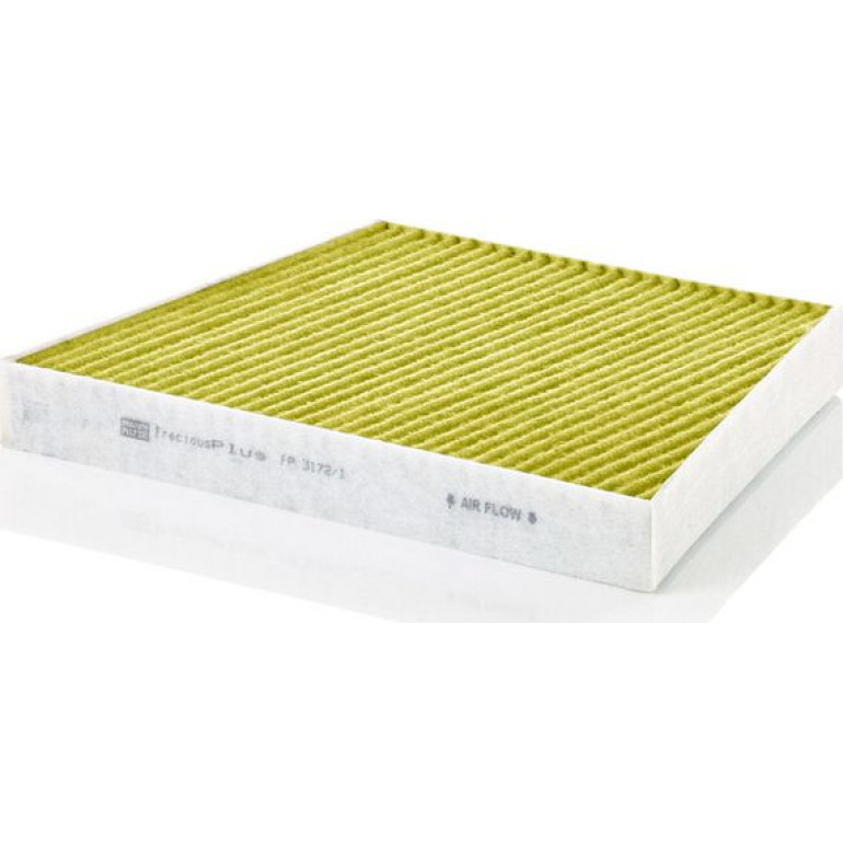 MANN-FILTER FP 3172/1 Innenraumfilter FreciousPlus Aktivkohlefilter mit Polyphenol, antibakteriell, Feinstaubfilter (PM 2.5)