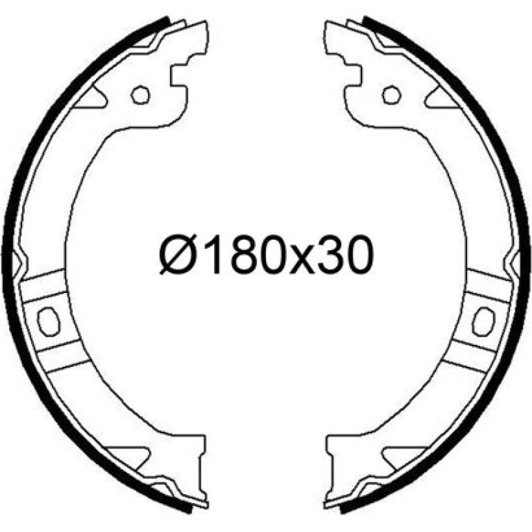 Bremsbackensatz 564266 Bremsbackensatz 564266