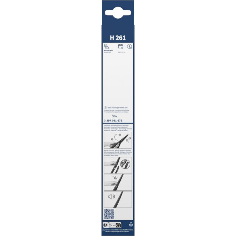 BOSCH H 261 Scheibenwischer Rear 3 397 011 676 BOSCH H 261 Scheibenwischer Rear 3 397 011 676